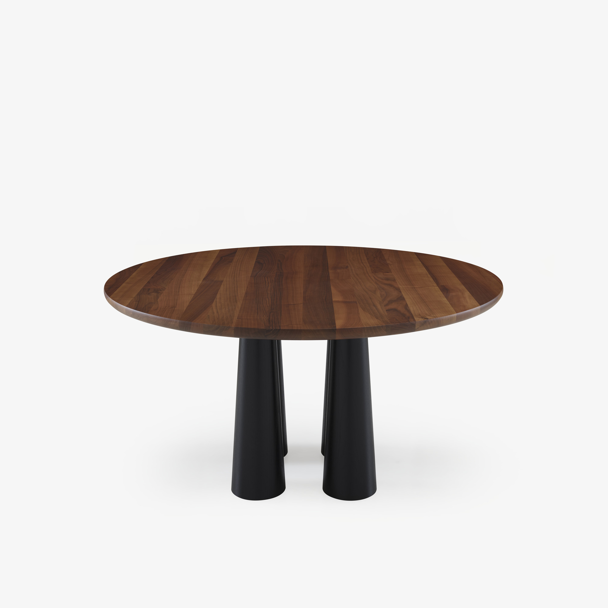 Image DINING TABLE BASE IN BLACK STAINED ASH