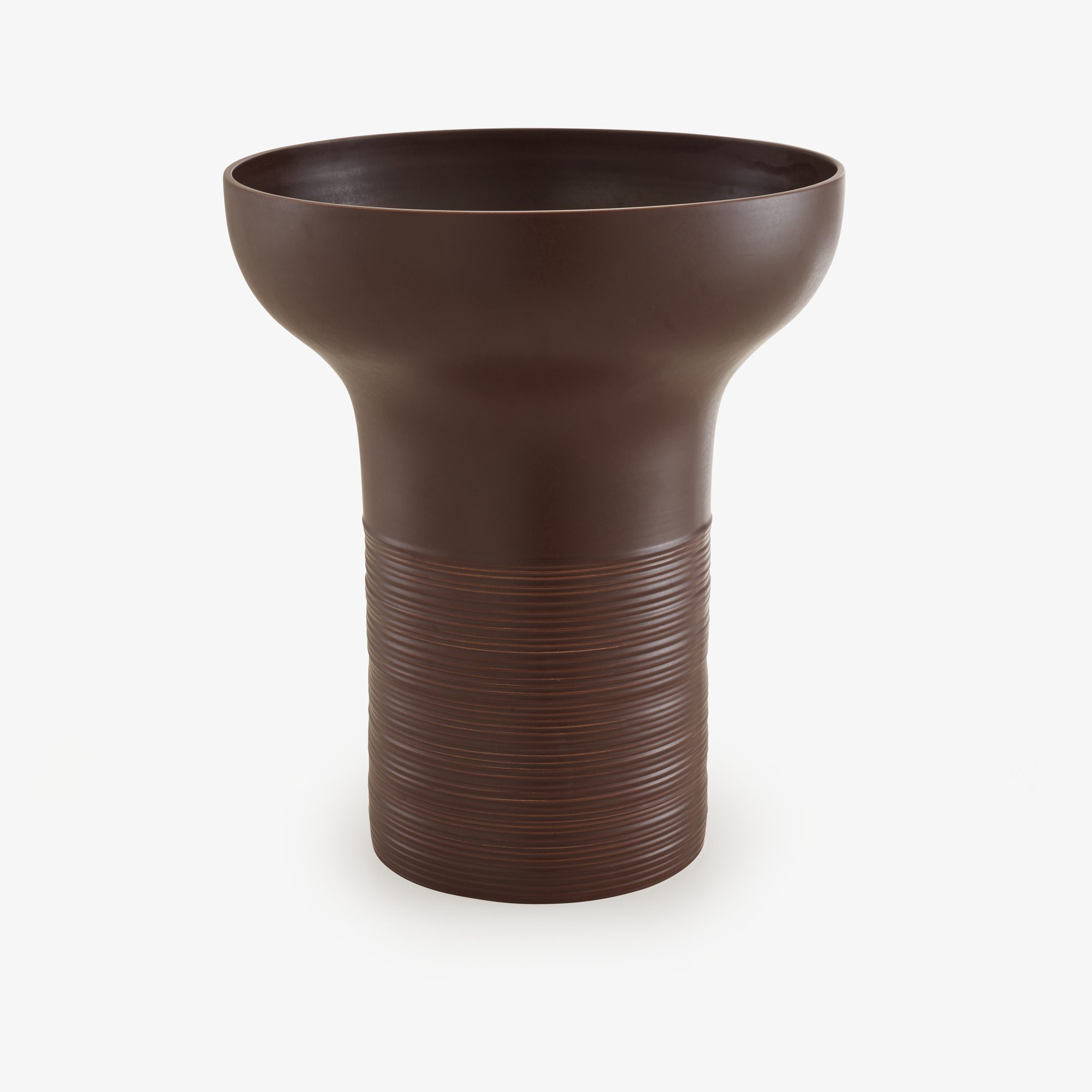 Image VASE LARGE CHOCOLAT