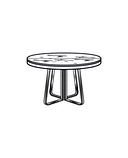 DINING TABLE WHITE FENIX  EXTENSION BRILLIANT CHROMED BASE